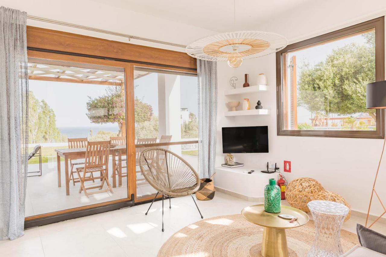 Villa Santa Maria With Private Pool And Sea View Afantou Extérieur photo